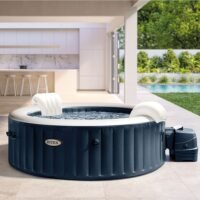 Spa gonflable INTEX Blue Navy 6 places avec couverture thermique – Offre exceptionnelle – Image 4
