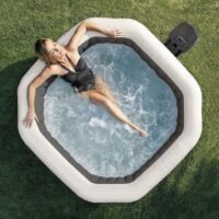 Spa gonflable INTEX Carbone 4 places avec couverture thermique – Offre destockage – Image 4