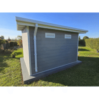 Abri de jardin composite SINTRA 9 m² gris clair – Moderne et résistant – Image 5